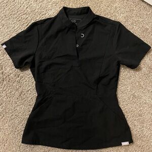 Figs Black Scrub Top